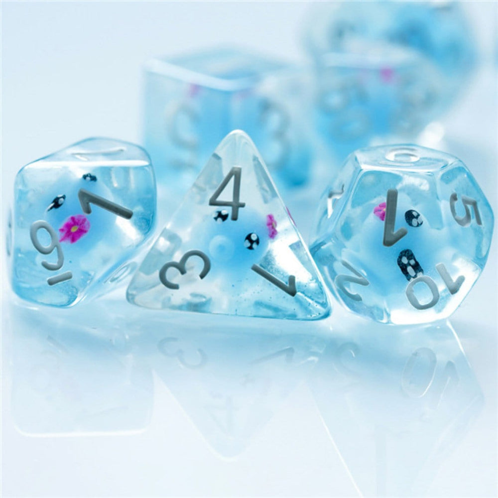 RPG Dice Set - Blue Octopus