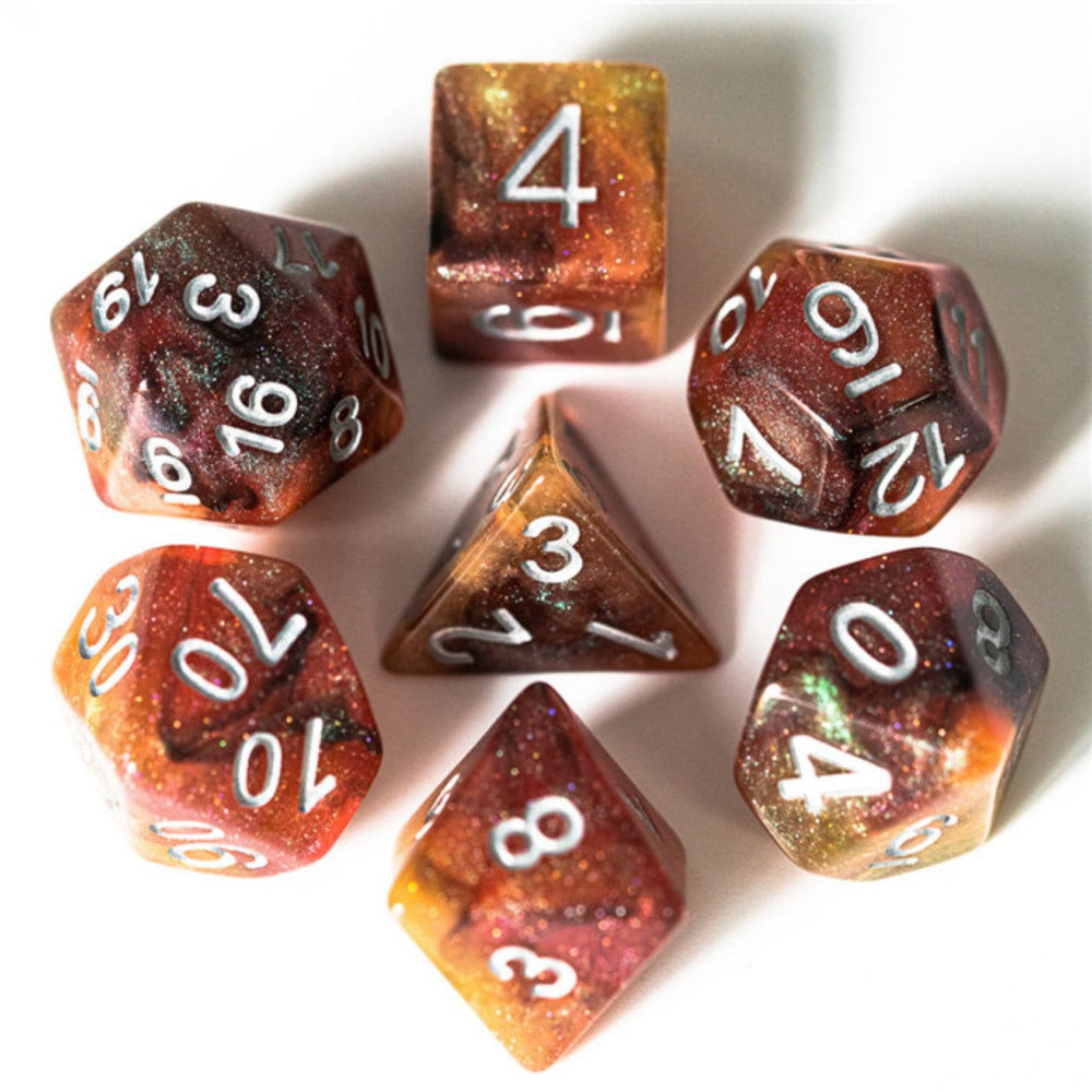 RPG Dice Set - Copper Cosmos