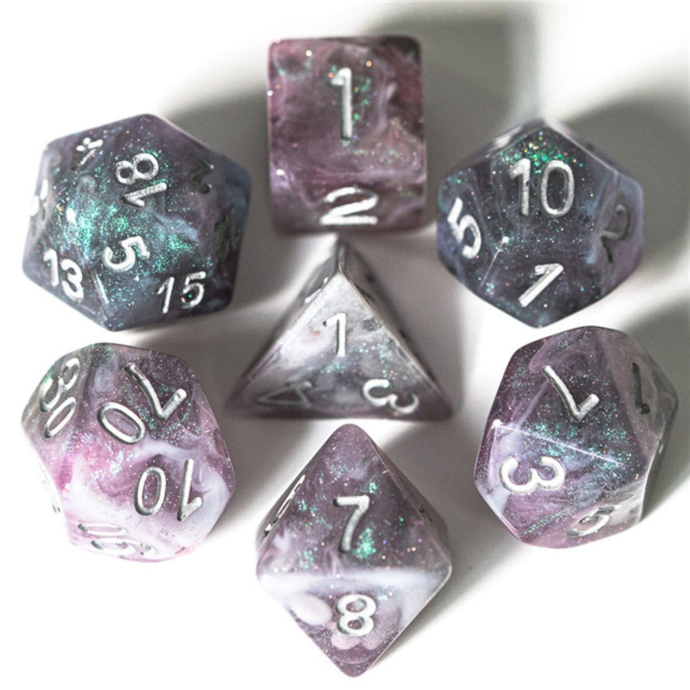 RPG Dice Set - Aurora Borealis