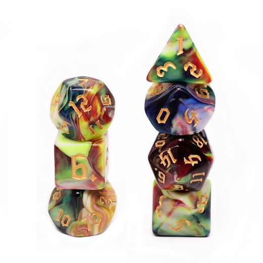 RPG Dice Set - Secret Garden