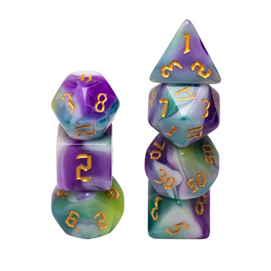 RPG Dice Set - Siberian Iris