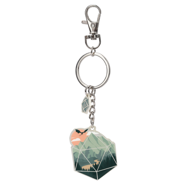 Keychain - Scenic D20