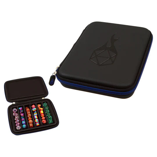 Zip-Close Dice Case & Tray - Blue