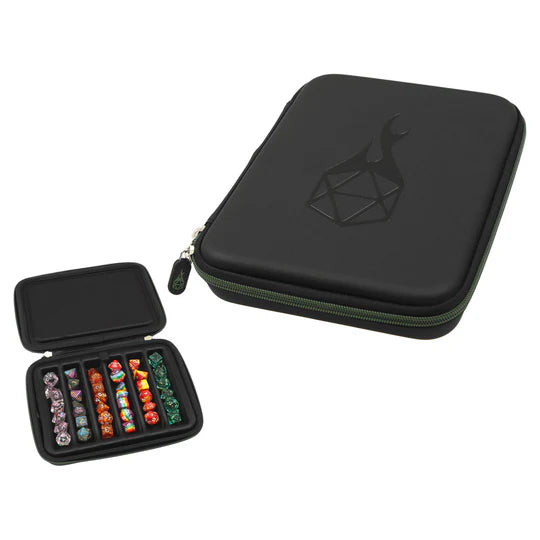 Zip-Close Dice Case & Tray - Green