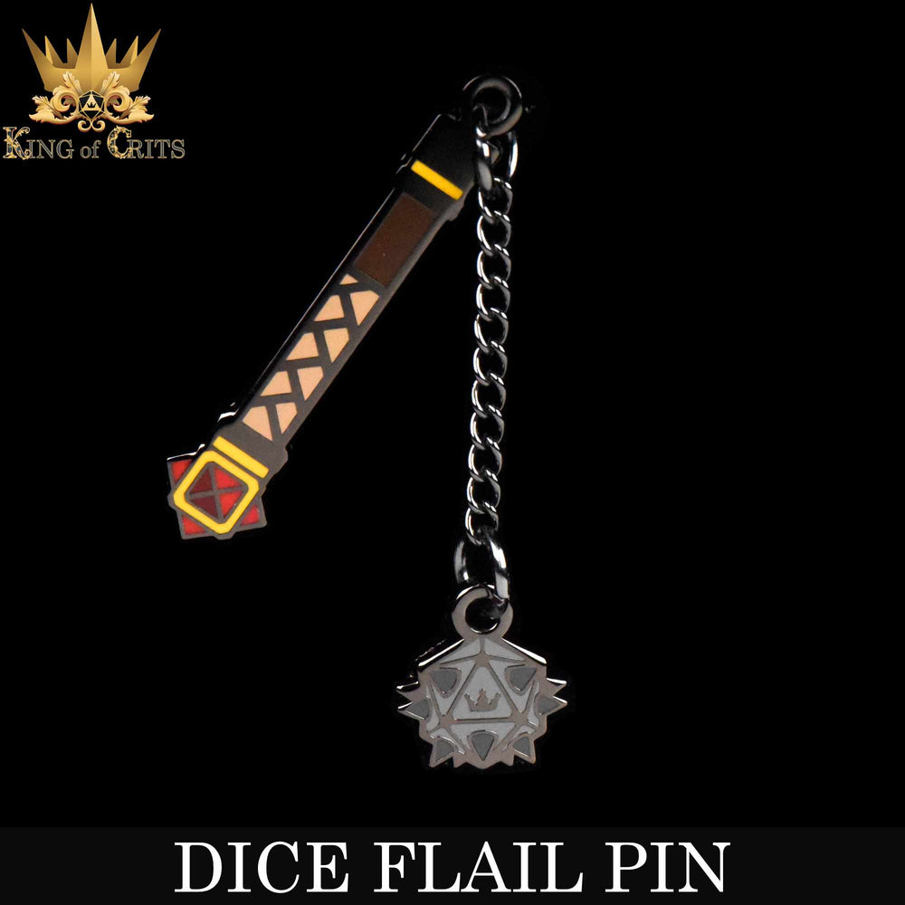 Enamel Pin - Dice Flail