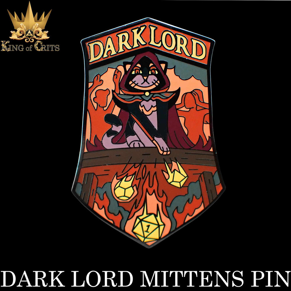 Enamel Pin - Dark Lord Mittens
