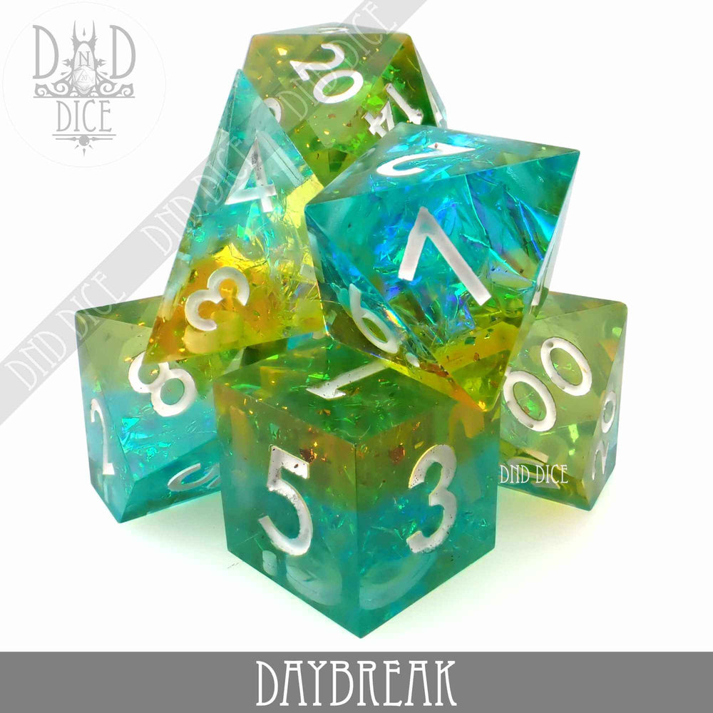 Sharp Edge Resin Dice Set - Daybreak