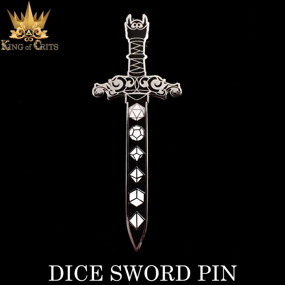 Enamel Pin - Dice Sword