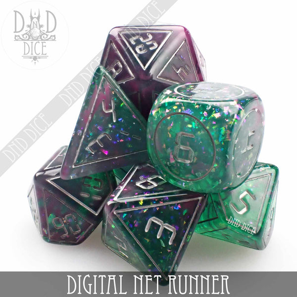 RPG Dice Set - Digital Net Runner