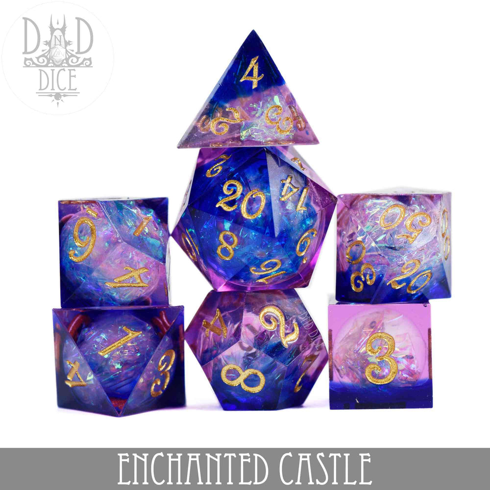 Sharp Edge Resin Dice Set - Enchanted Castle