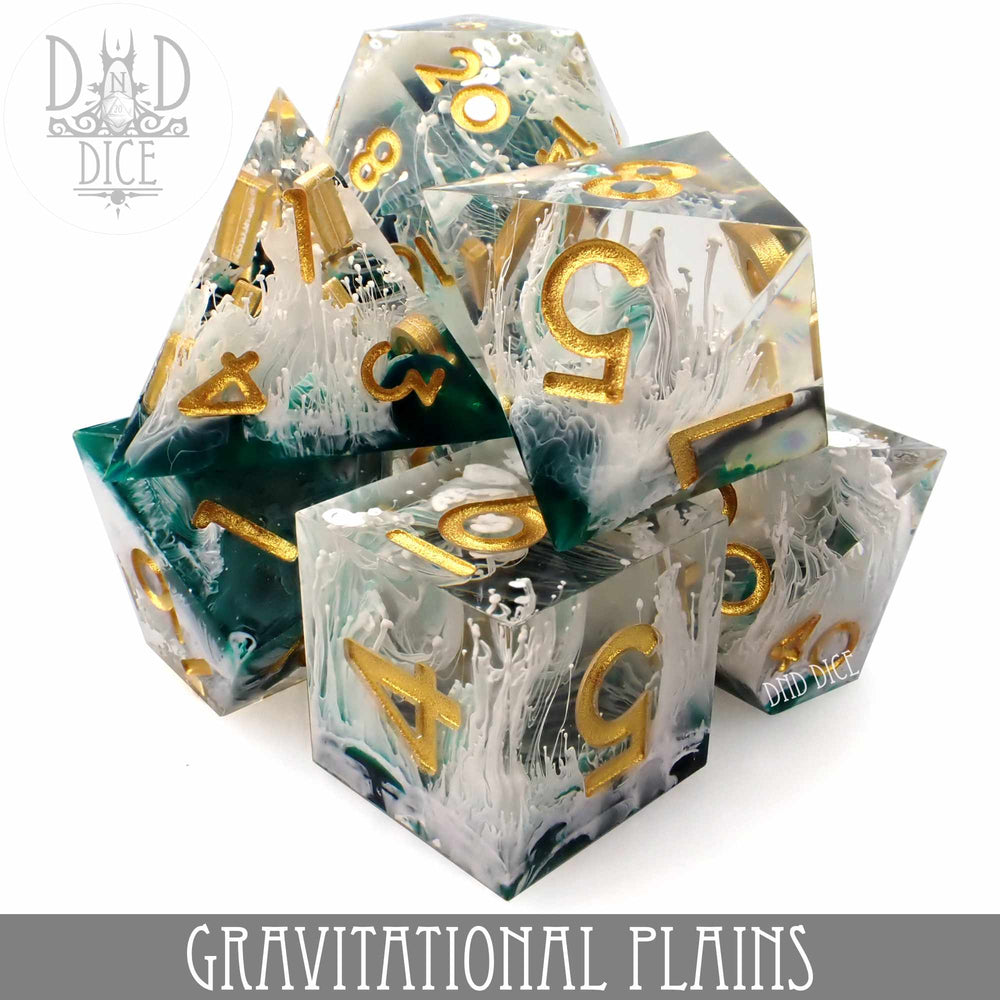 Sharp Edge Resin Dice Set - Gravitational Plains
