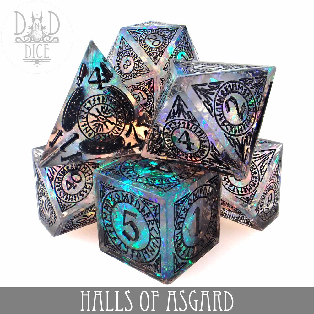 Sharp Edge Resin Dice Set - Halls of Asgard