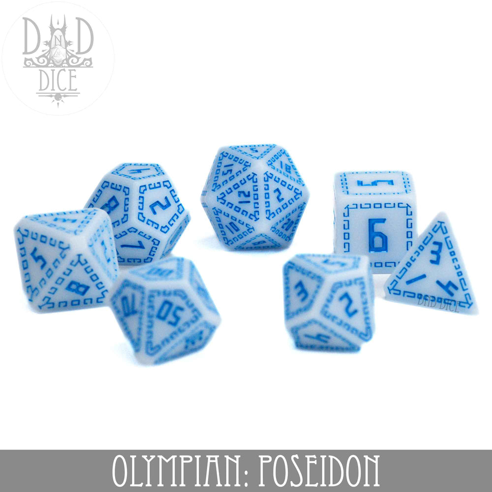 RPG Dice Set - Olympian (Poseidon)