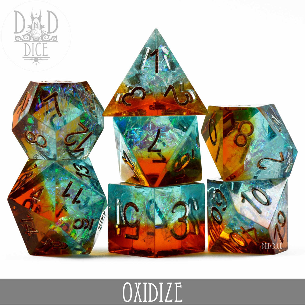 Sharp Edge Resin Dice Set - Oxidize