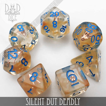 RPG Dice Set - Silent But Deadly