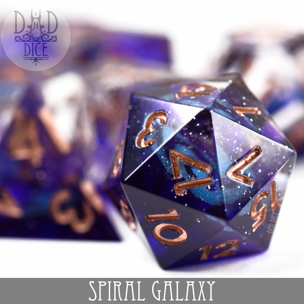 Sharp Edge Resin Dice Set - Spiral Galaxy