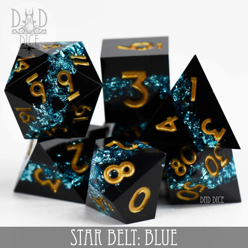 Sharp Edge Resin Dice Set - Star Belt (Blue)