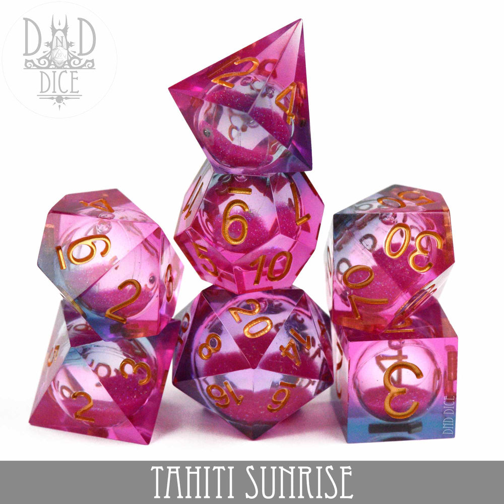 Liquid Core Dice Set - Tahiti Sunrise