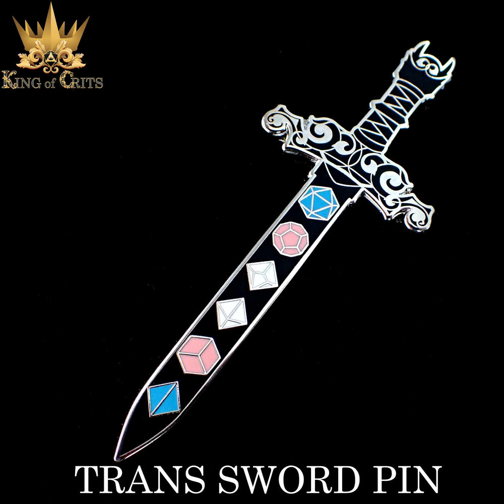Enamel Pin - Trans Sword