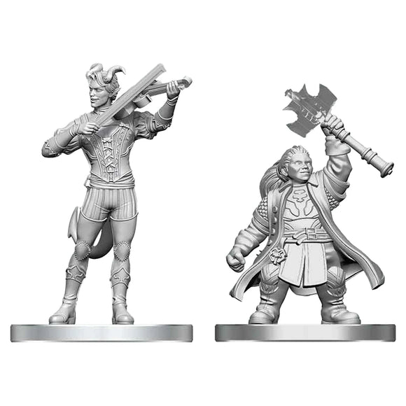 D&D: Nolzur's Marvelous Miniatures: Tiefling Bard & Dwarf Cleric