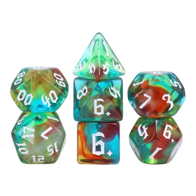 RPG Dice Set - Wind Elves