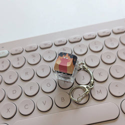 Fidget Keycap Keychain - H-elmo