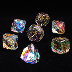 Dragon’s Hoard Luster Cut Dice Set - Prismatic Crystal