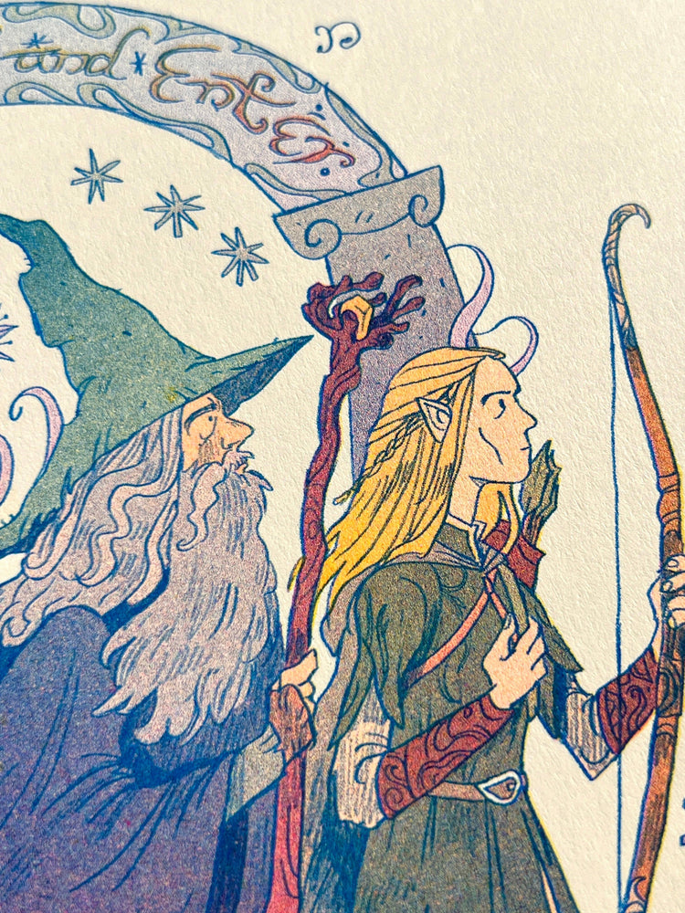 Riso Print - Lord of the Rings, Fellowship