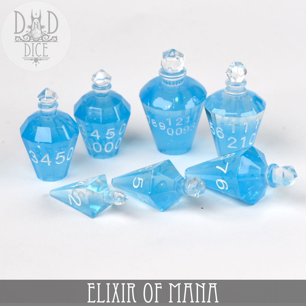 King of Crits Dice Set - Elixir of Mana