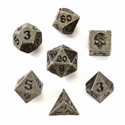 Mini Metal RPG Dice Set  - Unseelie Bottle (Ancient Bronze)