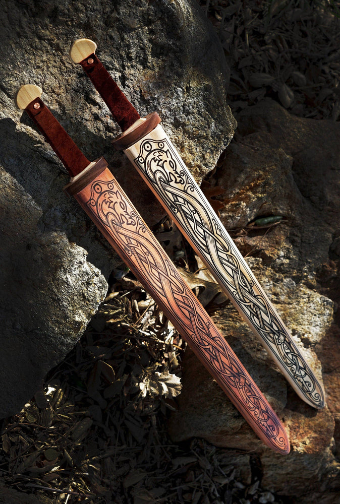 Mini Wooden Viking Sword - Dark Stain