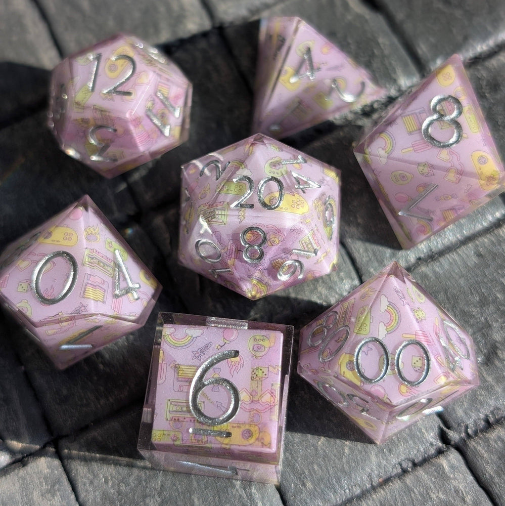 Ebonwood Dice Set - Memory Pop