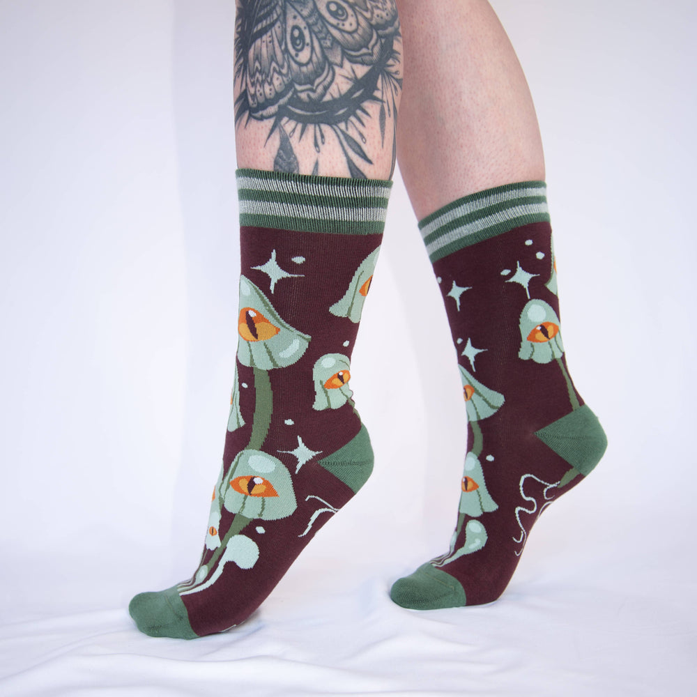 Crew Socks - Mystic Mushrooms
