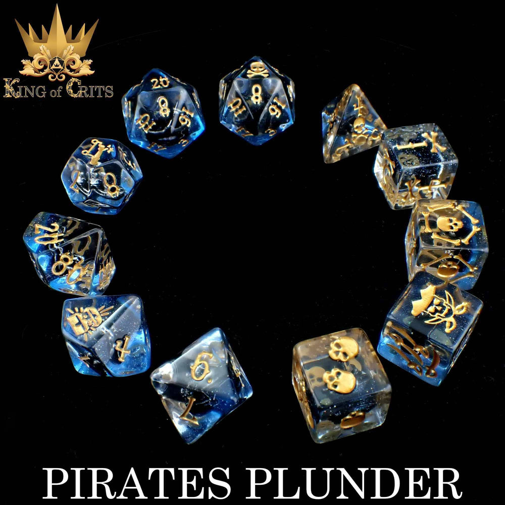 King of Crits Dice Set - Pirates Plunder (11-Piece)
