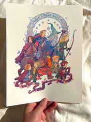 Riso Print - Lord of the Rings, Fellowship