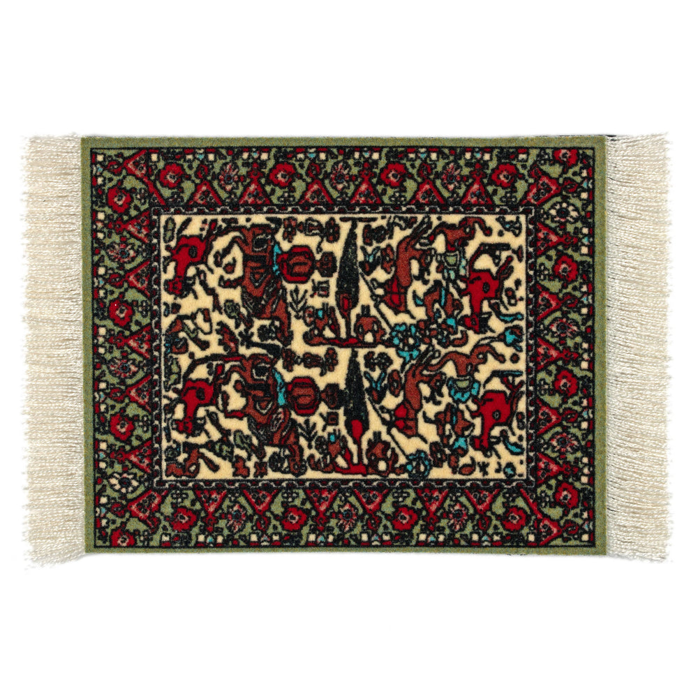 CoasterRug - Jade Fars Pictorial (4-Piece)