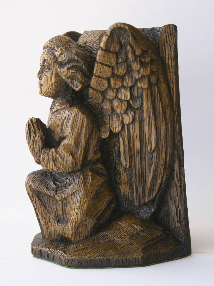 Reproduction Medieval Carving - Angel Corbel Praying