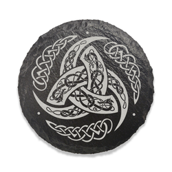 Slate Norse Mythology Coaster - Odin's Horns