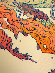 Riso Print - Dragon Warrior