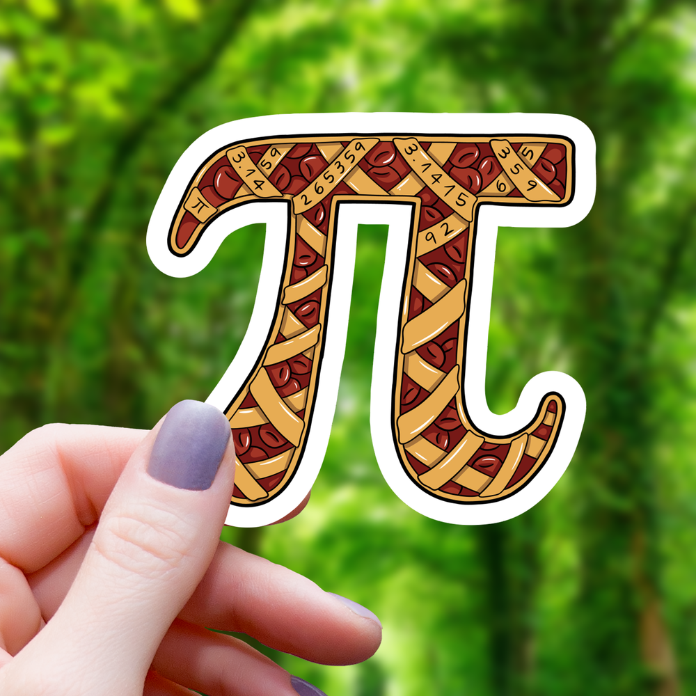 Vinyl Sticker - Cherry Pi Pun
