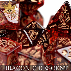 King of Crits Dice Set - Draconic Descent (11-Piece)