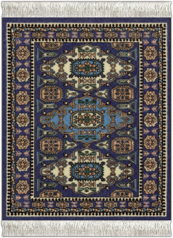 CoasterRug - Oriental Collection (4-Piece)