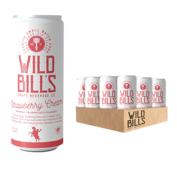 Cane Sugar Craft Soda - Strawberry Cream
