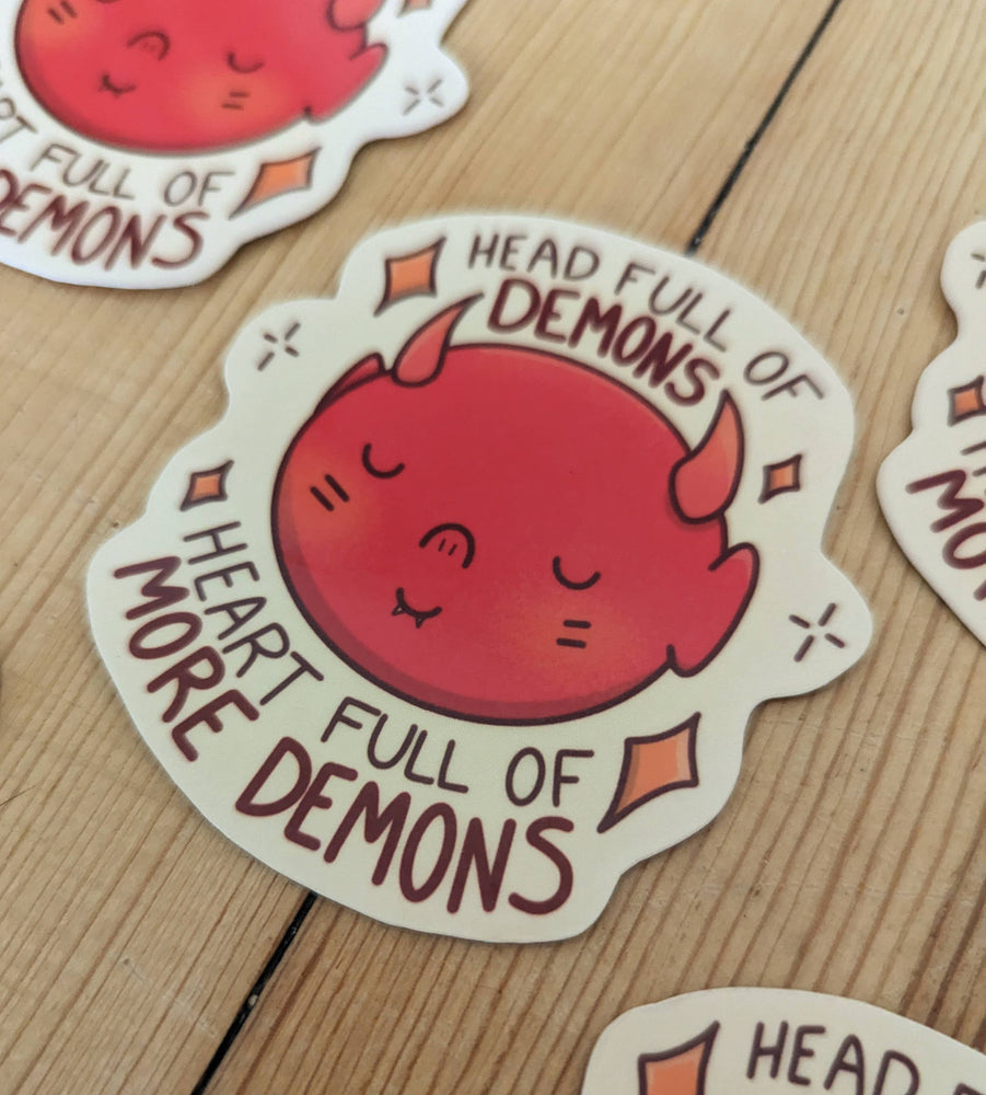 Vinyl Sticker - Head Full of Demons
