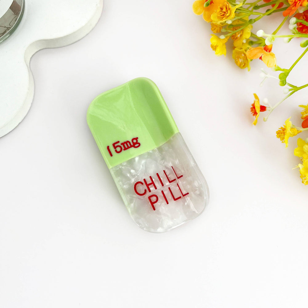 Hair Clip - Chill Pill Pink