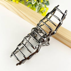 Metal Hair Clip - Black Spider