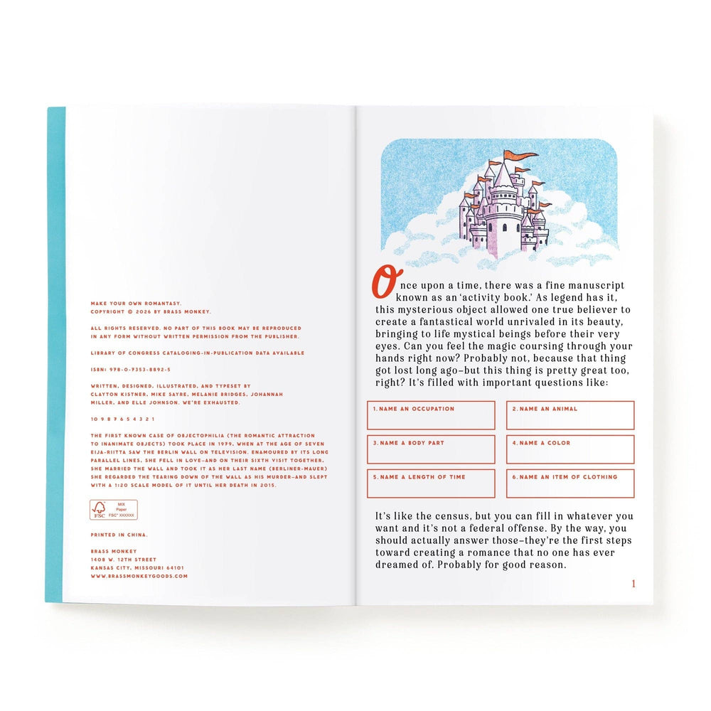 Make Your Own Romantasy Book