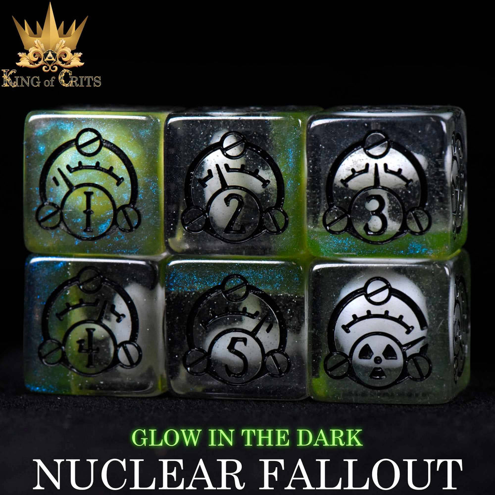 King of Crits Dice Set - Nuclear Fallout (11-Piece)