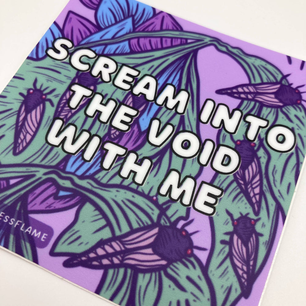Vinyl Sticker - Scream Into the Void