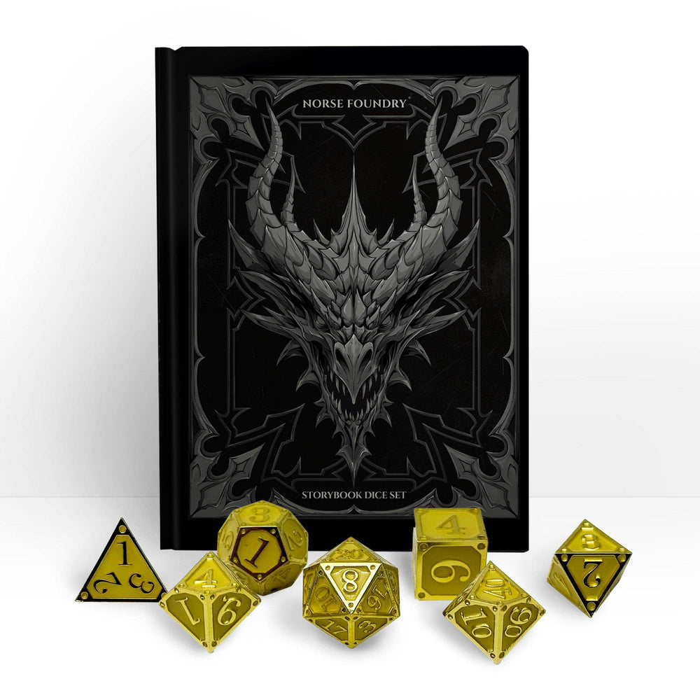 RPG Dice Set - Crystals of Light (Storybook)